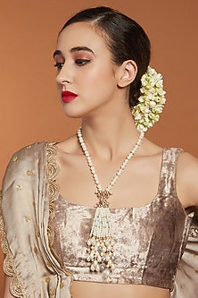 Gold Finish Shell Pearl Handcrafted Necklace