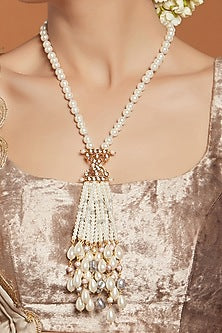 Gold Finish Shell Pearl Handcrafted Necklace