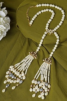 Gold Finish Hydro Kundan Polki Necklace