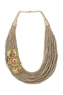 Gold Finish Pendant Necklace