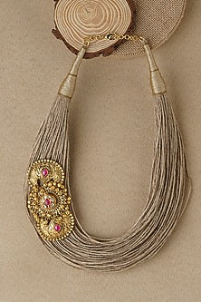 Gold Finish Pendant Necklace