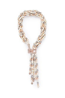 Gold Finish Swarovski Necklace