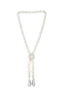 White Finish Pearl Necklace