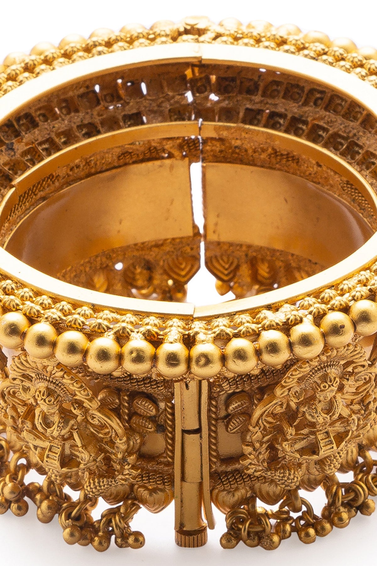 Gold Finish Hydro Ruby Bangles