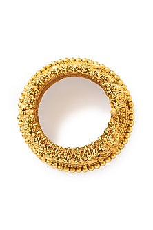 Gold Finish Hydro Ruby Bangles