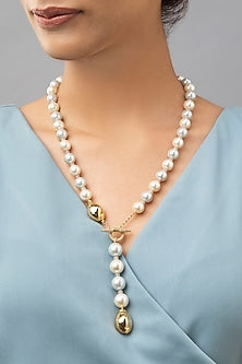 Gold Finish Swarovski Necklace