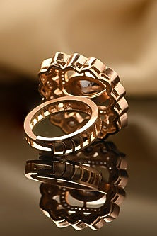 Gold Plated Kundan Polki Ring