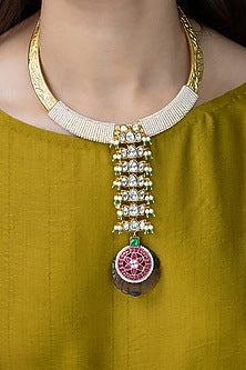 Gold Finish Brass Necklace
