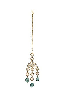 Gold Plated Polki Maang Tikka