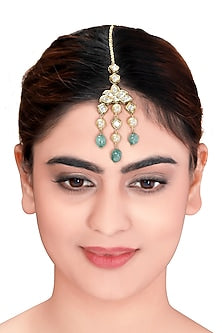 Gold Plated Polki Maang Tikka