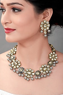Gold Plated Meenakari Necklace Set