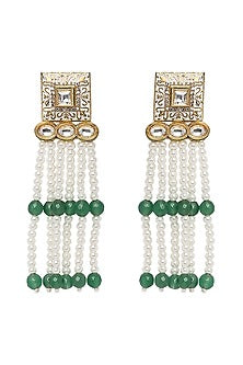 Gold Plated Onyx Bead Necklace Set
