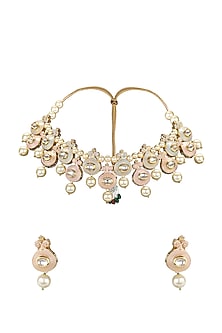 Gold Plated Meenakari Necklace Set
