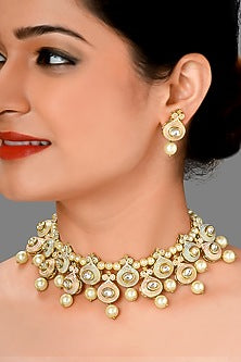 Gold Plated Meenakari Necklace Set