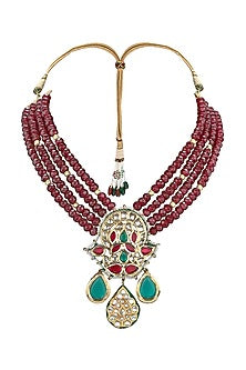 Gold Plated Beaded Necklace Set