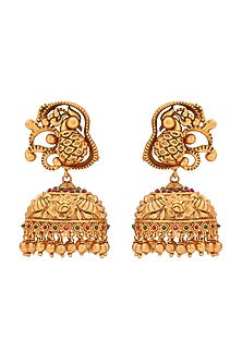 Gold Plated Coral Pendant Necklace Set