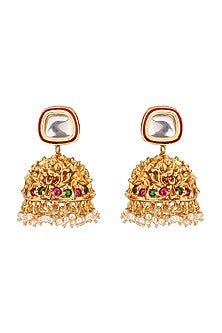 Gold Plated Resham Thread Necklace Set