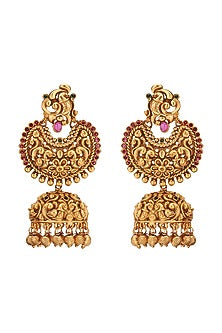 Antique Gold Plated Resham Thread Necklace Set
