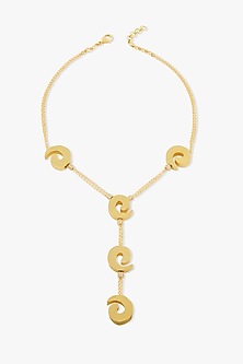 Gold Finish Solene Necklace