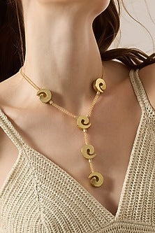 Gold Finish Solene Necklace