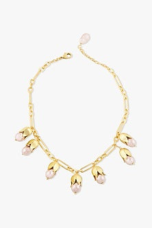 Gold Finish Baroque Pearl Joraelle Necklace