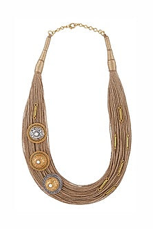 Beige Jute Necklace