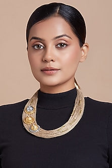 Beige Jute Necklace