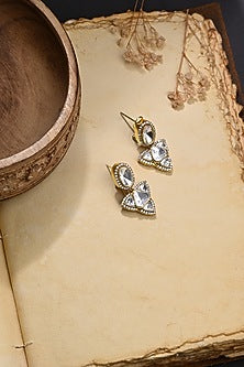Gold Finish Dangler Earrings