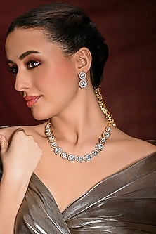 Gold Finish Necklace Set