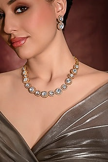 Gold Finish Necklace Set
