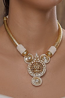Gold Finish Bespoke Stiff Necklace
