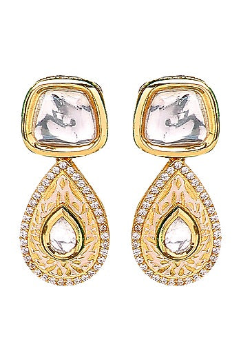 Gold Finish Meenakari Necklace Set