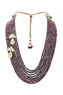 Gold Finish Meenakari Necklace Set
