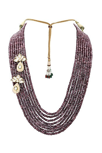 Gold Finish Meenakari Necklace Set