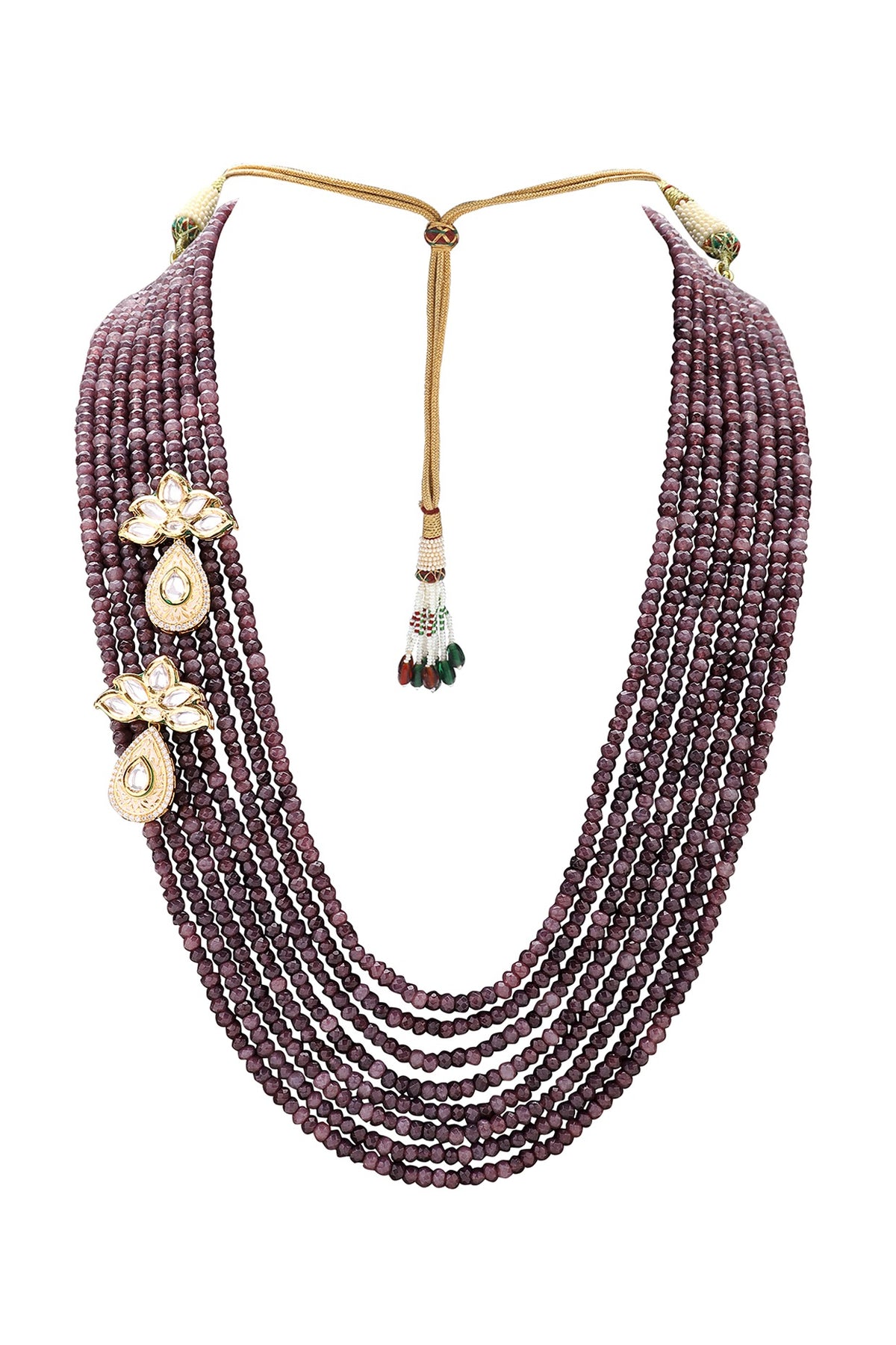 Gold Finish Meenakari Necklace Set