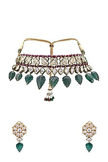 Gold Finish Rube Necklace Set