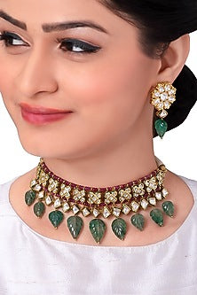 Gold Finish Rube Necklace Set
