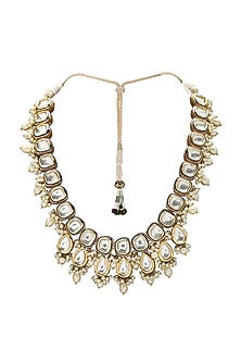 Gold Finish Polki Necklace