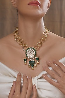 Gold Finish Chain Necklace