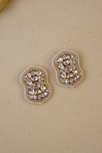 Gold Finish Stud Earrings