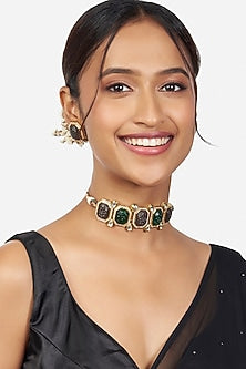 Gold Finish Handcrafted Necklace Set