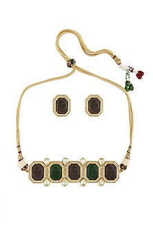 Gold Finish Handcrafted Necklace Set