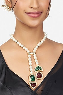 Gold Finish Austrian Zirconia Necklace Set