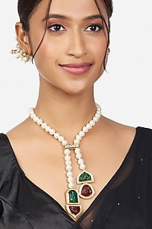 Gold Finish Austrian Zirconia Necklace Set