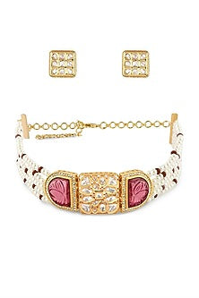 Gold Finish Handcrafted Necklace Set