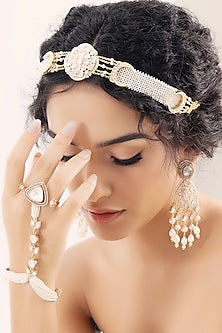 Gold Finish Mathapatti