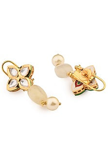 Gold Finish Kundan Necklace Set