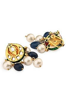 Gold Finish Shell Pearl Necklace Set
