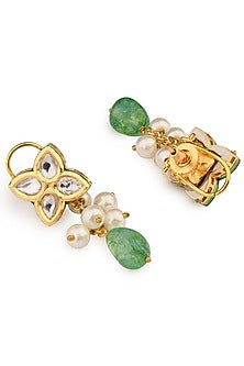 Gold Finish Jade Enamelled Necklace Set