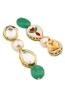 Gold Finish Quartz Beaded Necklace Set